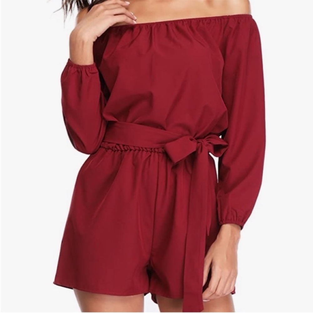 Miss Molly Off the Shoulder Romper
